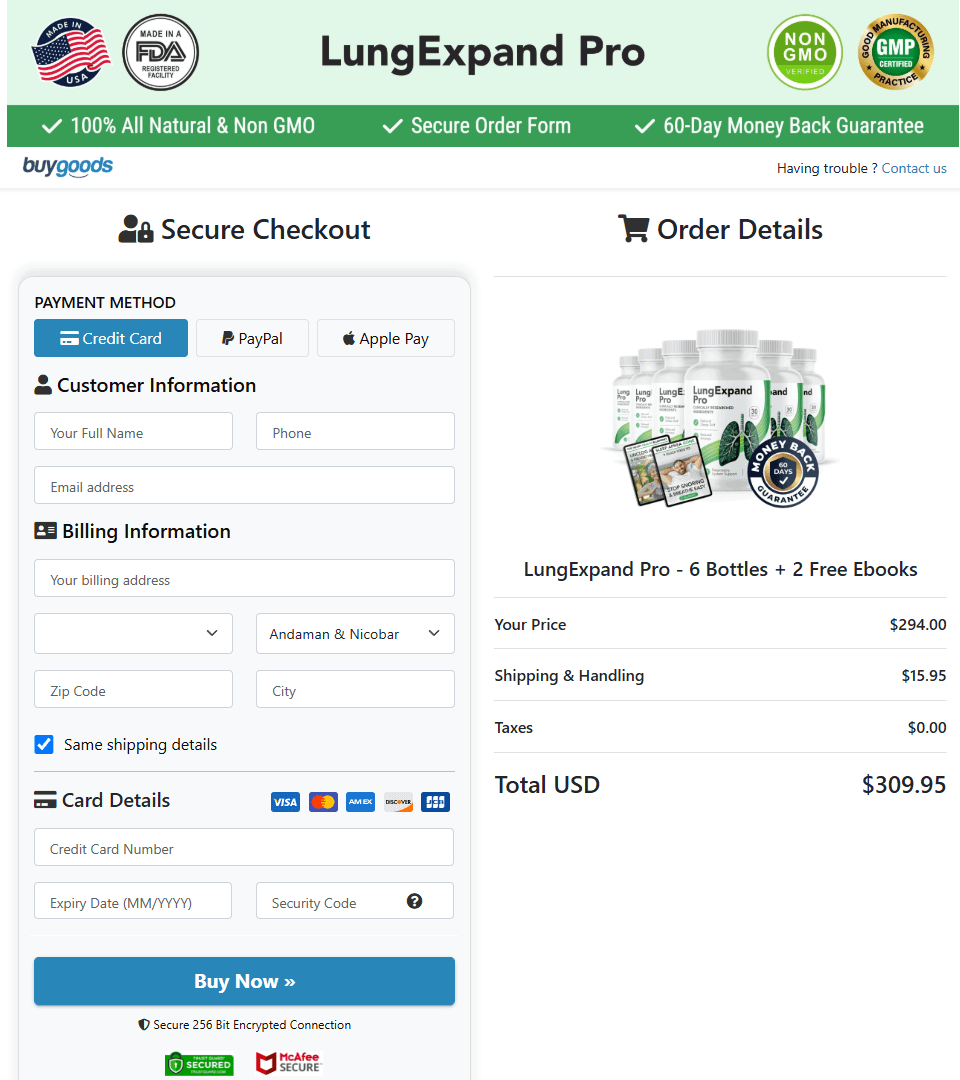 buy Lung Expand Pro website